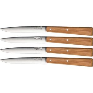 Opinel N°125 Bon Appétit Sud Tafelmessenset - 4-delig - Olijfhout - RVS - Bestek -Steakmes