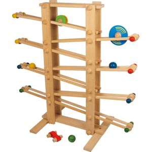 Houten knikkerbaan 3 jaar  - XXL - 70 cm hoog! - Zelf te monteren