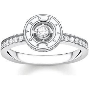 Thomas Sabo Dames Dames ring 925 sterling zilver sterling zilver zirconia 56 Zilver 32023614