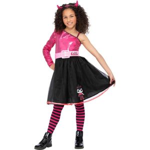 Smiffy's - L.O.L. Surprise Kostuum - L.o.l Surprise Diva Spice Devil - Meisje - Roze, Zwart - Small - Halloween - Verkleedkleding