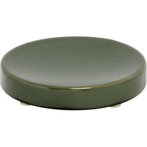 Zeepschaaltje, 11.5 x 11.5 cm, Keramiek, Mos Groen - iDesign | Eco Vanity