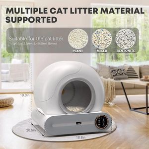 Kattenbak - Zelf Reinigend - Automatisch - 1 week opslag - Filter - 65Liter - Wit