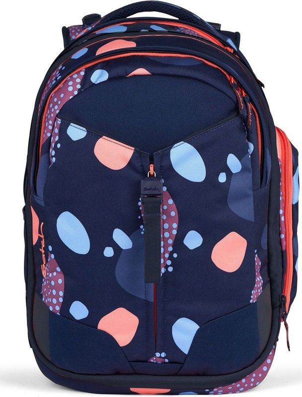 satch Schoolrugzak met laptopvak Match Coral Reef Donkerblauw