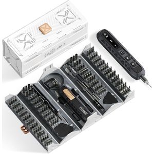 Draadloze Mini Elektrische Schroevendraaier Set met 164 Magnetische Bits - 180-in-1 Precisie Reparatie Tool voor Telefoon, Camera, Laptop en Horloge