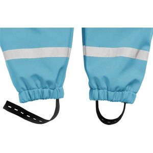 Playshoes - Softshell broek met bretels voor kinderen - Aquablauw - maat 128cm
