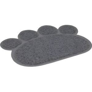 MaxxPet Kattenbakmat - Kattenbakmat kattenpoot - Uitloopmat kattenbak - Grijs - 30x40 cm