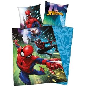 Spiderman dekbed - eenpersoons - Marvel Spider-Man dekbed - 140 x 200 cm.