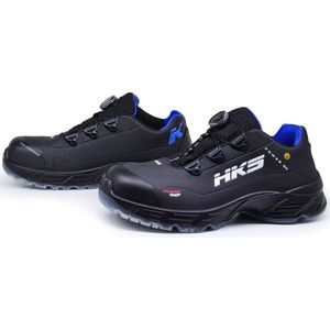 HKS CPO 10 BOA S3 werkschoenen - veiligheidsschoenen - safety shoes - laag - heren - antislip - ESD - lichtgewicht - Vegan - zwart - maat 41