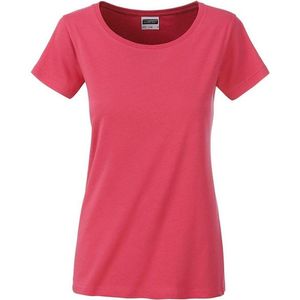 James and Nicholson Dames/dames Basic Organic Katoenen T-Shirt (Framboos)