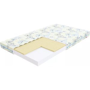 FDM® DREAM DINO Babymatras 90x200 cm - Koudschuim Baby Matrassen - Hoogte 11 cm H2 en H3 - Latex - Dubbelzijdig - Afritsbaar hoes wasbaar - Bestand tegen schimmels en andere allergenen - Öko-Tex gecertificeerd