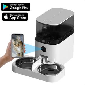 Pets Pride Automatische voerbak kat - Voerautomaat 5L - Voederbak met Full HD camera - App en audio - 5 GHz