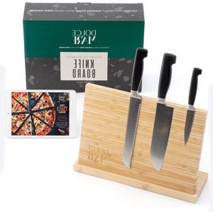 XXL magnetisch messenblok met sterke magneet - Bamboe messenblok voor keukenmessen en bestek