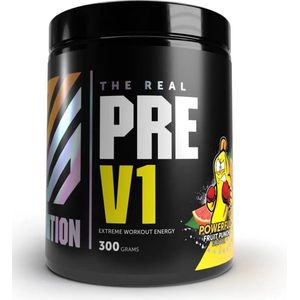 RS Nutrition The Real Pre V1 – Pre Workout – Sportdrank Poeder – Meer Energie & Concentratie – Fruit Punch