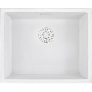 Caressi spoelbak wit CAGRPP50WH-TU - Onderbouw - Opbouw