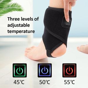 WizBay Premium Select® Enkel Brace Warmte Massage - Enkelbrace - 3 Warmte Standen 45° 50° 55° - Universele Fit - 360° Wrap High-Fit Design - Zwart