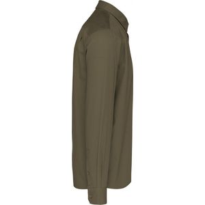 Kariban Herenoverhemd met lange mouwen van katoen Nevada K586 - Light khaki - S