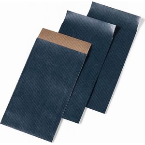 papieren zakjes - cadeauzakjes 7x13cm blauw per 30 stuks