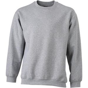 James and Nicholson Unisex Round Heavy Sweatshirt (Grijze Heide)