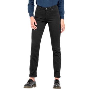 Lee Marion Straight Jeans Zwart 29 / 33 Vrouw