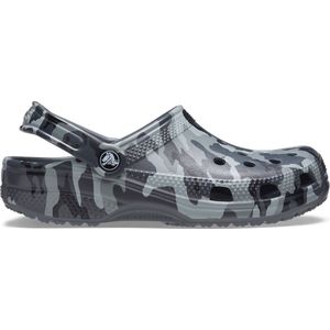 Crocs - Classic Printed Camo Clog - Grey Clogs-39 - 40