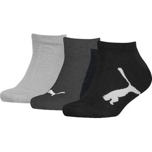 Puma 3-paar kinder sneaker sokken - zwart - 34