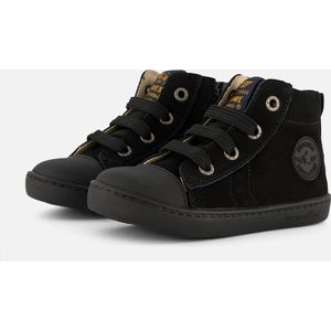 Veterschoenen | Jongens | Black | Leer | Shoesme | Maat 25