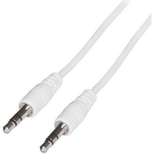 AUX Kabel 3.5 mm - Audio Kabel - Audio Jack - Male to Male - 1.5 meter - Wit (Cla150.1W)