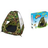 JollyLife - Speeltent - Camouflage - Tent - Leger - Pop Up Tent - Speelhuisje Voor Buiten - Speelhuisje Voor Binnen - Ballenbak