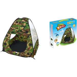 JollyLife - Speeltent - Camouflage - Tent - Leger - Pop Up Tent - Speelhuisje Voor Buiten - Speelhuisje Voor Binnen - Ballenbak