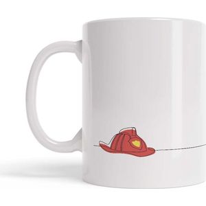 Koffietas - Brandweer - Firefighter - Brandweerhelm