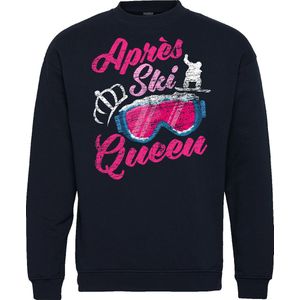 Sweater Apres Ski Queen | Apres Ski Verkleedkleren | Fout Skipak | Apres Ski Outfit | Navy | maat S