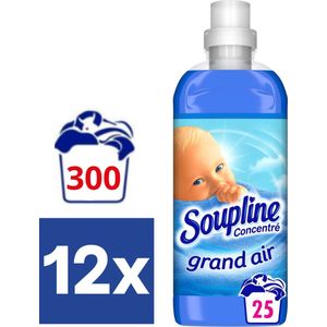 Soupline Wasverzachter Hemels Fris (Voordeelverpakking) - 12 x 630 ml (300 wasbeurten)