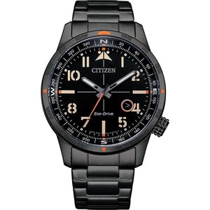 Citizen  BM7555-83E Horloge - Staal - Zwart - Ø 43 mm
