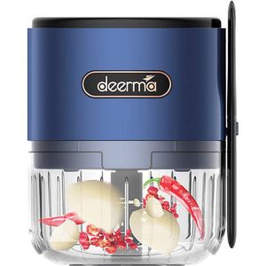 Deerma Mini - Elektrische hakmolen - Multifunctioneel met schraper - Universele hakmolen voor Groenten, fruit, uien, noten, knoflook, USB-oplaadbaar