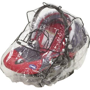 regenbescherming voor babyschaal, doorzichtige universele regenhoes voor babydrager met contactvenster, transparant, one size