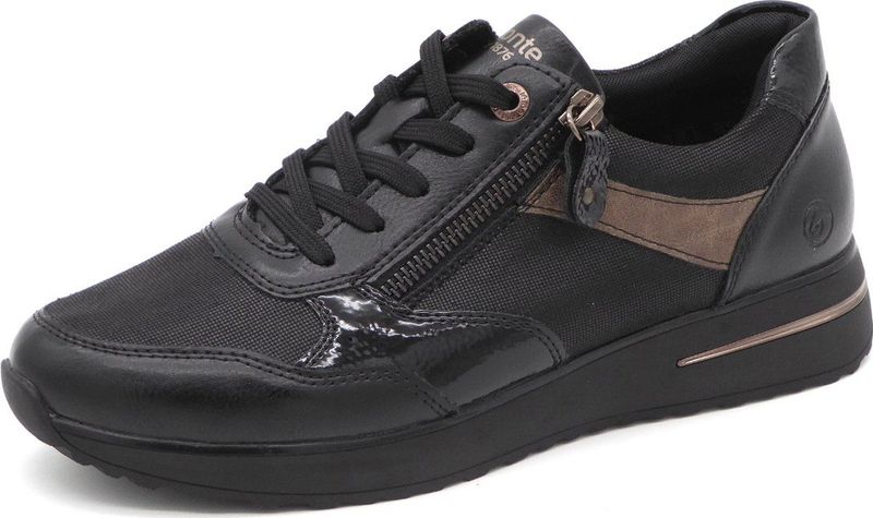 Remonte Dames Sneaker - D1G08-03 Zwart/Combi - Maat 42