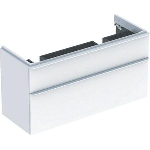 Geberit Smyle wastafelonderkast 2 laden 118,4x62 cm, glans wit