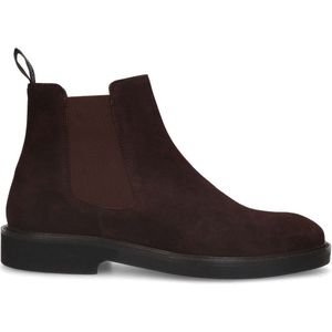 Manfield Suède Chelsea Boots Bruin