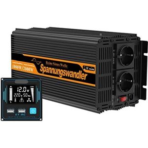 Omvormer 12v 230v - Omvormer 12v 230v pure sine wave - Omvormer koelbox