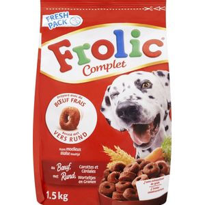 Frolic Compleet - Droogvoer Hondenbrokken - rund - 1.5 kg