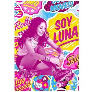 Soy Luna Speelkleed voor in de Kinderslaapkamer Rolschaatsen – 95x133x2cm | Kleed voor Kinderen | Tapijtje