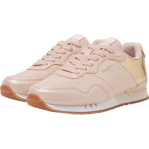 Pepe Jeans London Part Lage Sneakers Beige EU 36 Vrouw