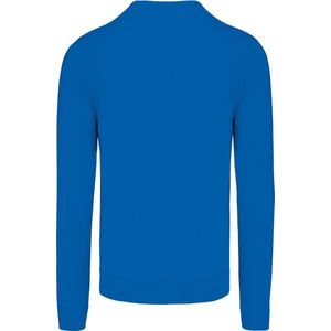 Pullover/Cardigan Heren L Kariban V-hals Lange mouw Light Royal Blue 50% Katoen, 50% Acryl