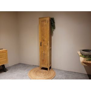 Badkamerkast 40x32x200cm - Naturel - 1 deur