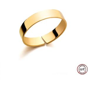 Soraro Goudkleurig Classic Klemring | 17MM | Goudkleurig Klassieke ring | 18K Goldplated | Ringen Mannen | Ringen Heren | Cadeau voor Man | Mannen Cadeautjes | Vaderdag | Vaderdag Cadeau | Elegant