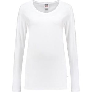 Tricorp T-shirt Lange Mouw Dames 101010 Wit - Maat XL