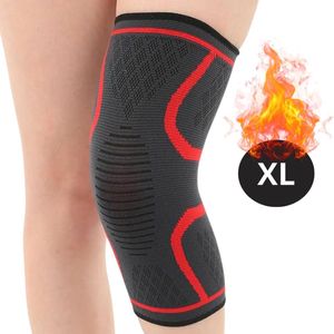 Nivard Kniebrace - Sportbrace Knie - Knee Sleeves - Knee Sleeves Powerlifting - Compressie Knie Brace - Knee Wraps - Knee Support - Dames - Heren - Rood - Maat XL