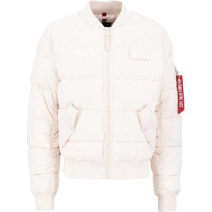 Alpha Industries Ma-1 Puffer Bomber Jas Wit S Man