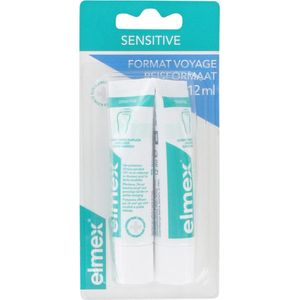 Elmex Sensitive Tandpasta Reisverpakking 2 x 12 ml