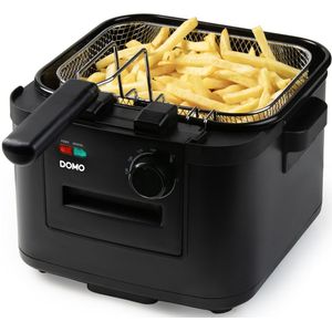 DOMO DO545FR Friteuse - XL Frituurpan - 4L - Koude Zone - Kijkvenster - 2000W